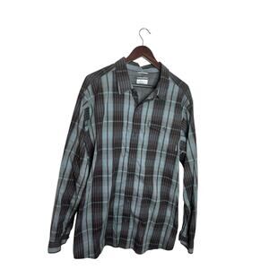 Columbia Omni-Wick Long Sleeve Button Down Fishing or Outdoors Shirt Size XL